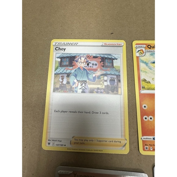choy pokemon card value - Sword & Shield - Astral Radiance - - 137/189 Evolves from null Rules Each player reveals their hand Choy (Full Art) 182 -